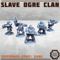 Image of the set of Stack City - x5 Slave Ogre Clan Warriors - by Seaside Crow
