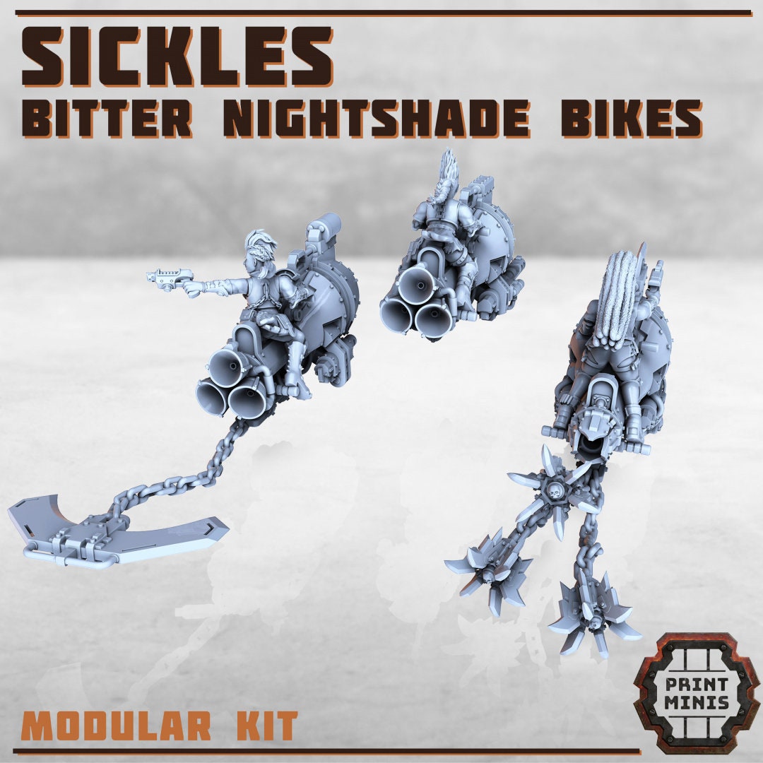 Bitter Nightshades - x3 Sickle Jetbikes