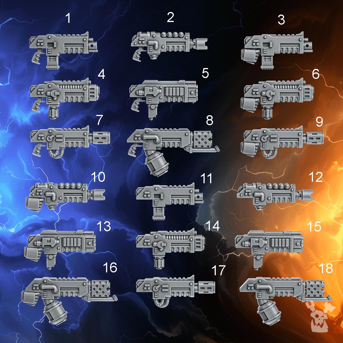 Millenium Wars - 5x Guns (many variations)