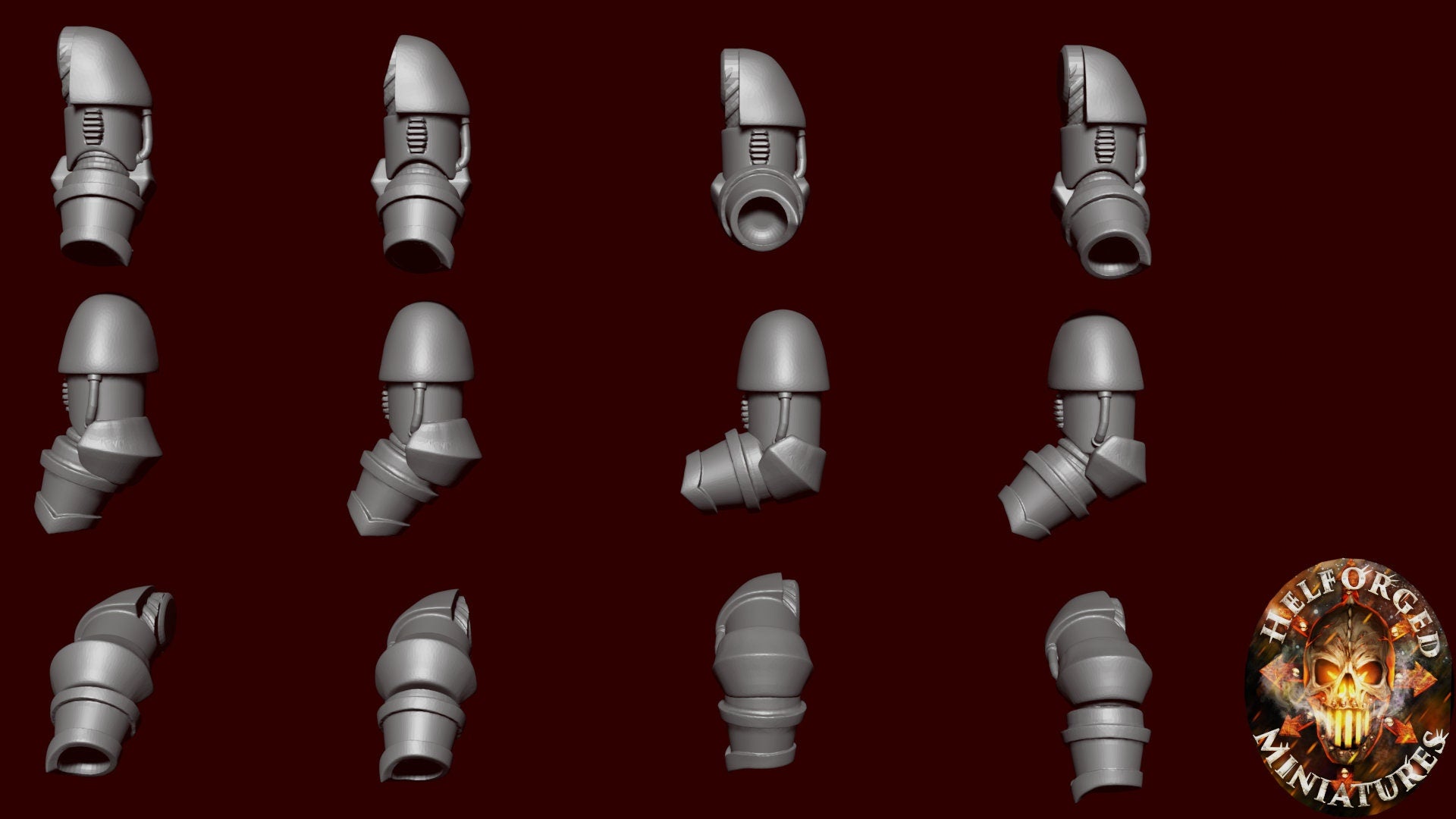 Image of the set of Legion of Carnage - 5x Pairs of Berzerker Arms (10x total arms) - by Seaside Crow