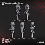 Image of the set of Machine Cult - 5x Aerobellum Pursuers - by Seaside Crow
