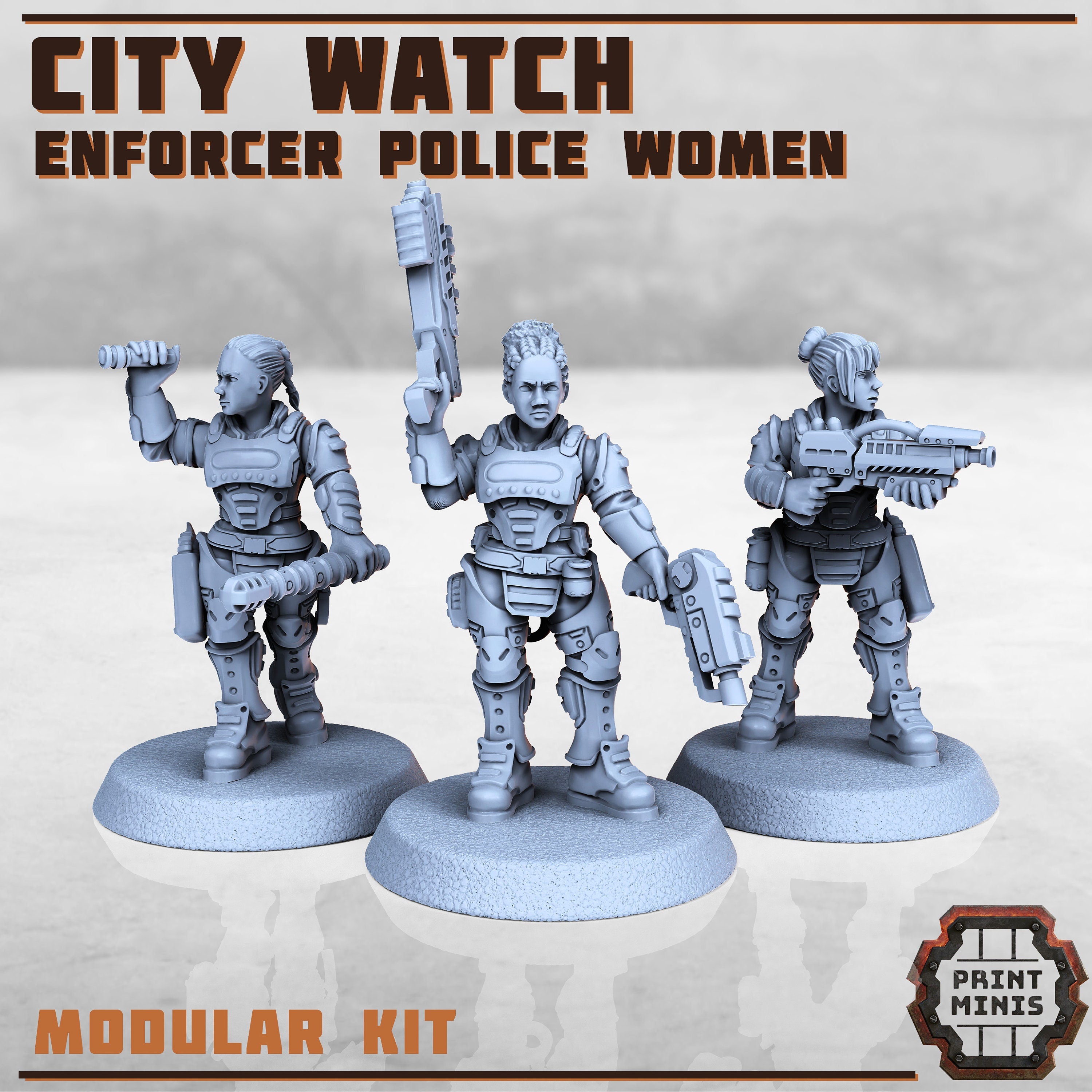 Image of the set of Stack City - 9x City Watch Troopers - by Seaside Crow