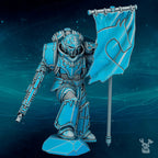 Image of the set of Scylla Legion - Scylla Ancient Banner-Bearer - by Seaside Crow