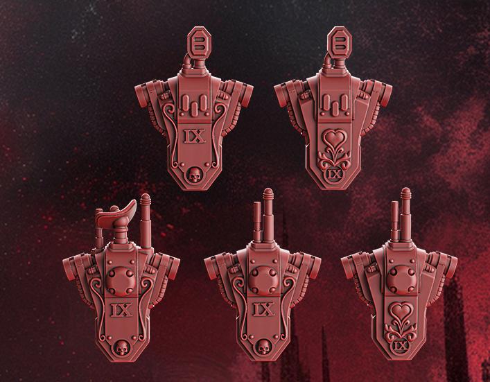 Crimson Wings - 5x Recon Backpacks