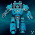 Image of the set of Scylla Legion - Scylla Stormwave Dreadnought - by Seaside Crow
