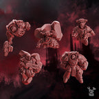Image of the set of Crimson Wings - x5 Broken Wings Casualties - by Seaside Crow