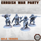 Image of the set of Erroish - x7 Wasteland Tribe War Party - by Seaside Crow