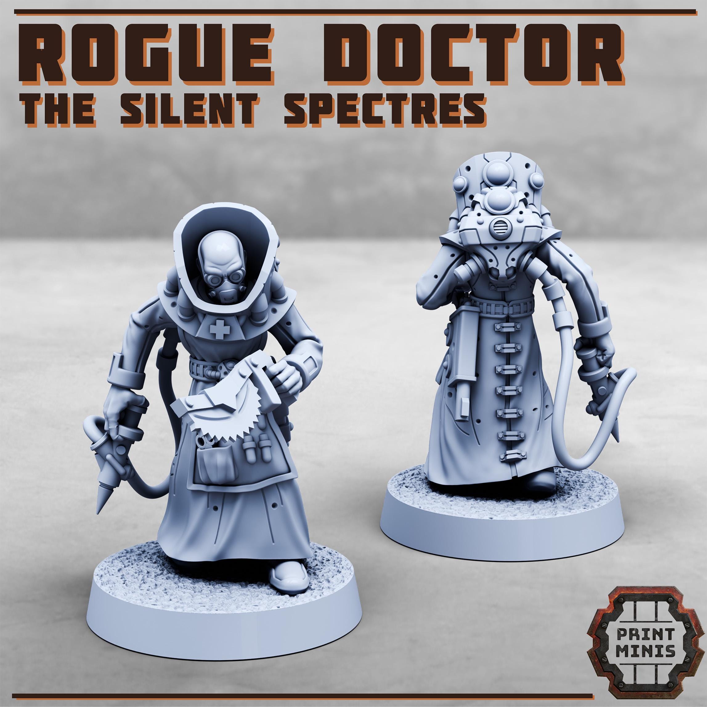 Image of the set of Silent Spectres - Rogue Doctor - by Seaside Crow
