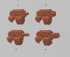 Image of the set of Crimson Wings - 5x Destroyer Combi-Weapons - by Seaside Crow