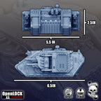 Image of the set of Killinator 9000 - Heavy Sci-Fi Assault Tank - by Seaside Crow
