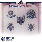 Image of the set of Primal Hounds - 5x Backpack Decoration - by Seaside Crow