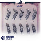Image of the set of Primal Hounds - 5x Power Claws - by Seaside Crow