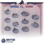 Image of the set of Primal Hounds  - Base Toppers - by Seaside Crow