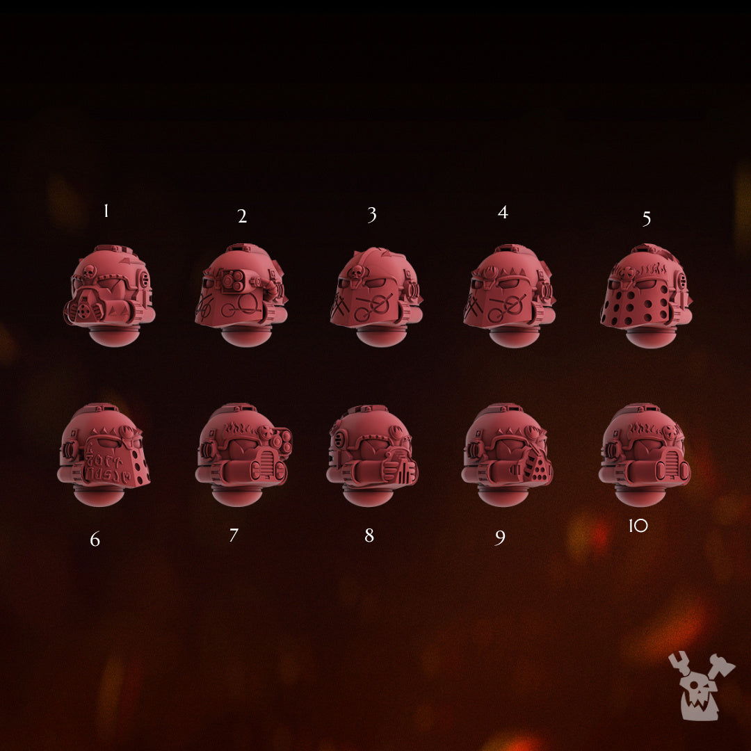 Fire Preachers - 5x Helmets
