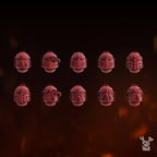 Image of the set of Fire Preachers - 5x Helmets - by Seaside Crow